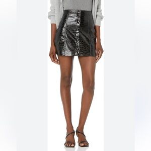 BLANK NYC VEGAN CROC SKIRT